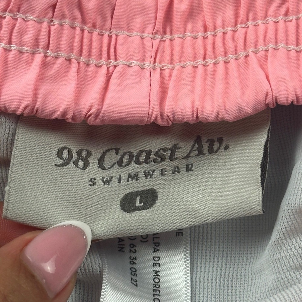 98 Coast Av Men Beach Trunks Shorts L Grey Tropical Palm Swim Spain Made Summer View 3